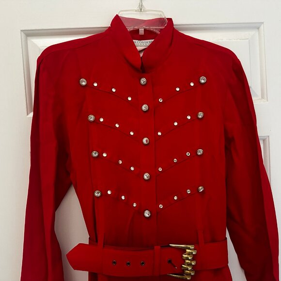 Vintage 1980s La Costa Spa Rhinestone Jumpsuit – Size 8 – Holiday Glam Statement - Picture 10 of 11